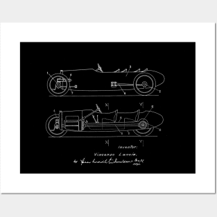 Car Vintage Patent Drawing Posters and Art